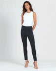 Ponte Knit - Slim Rider Pant - Black