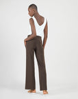 Wide Leg Pocket Pant - Brown