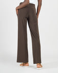 Signature Wide Leg Pocket Pant - Brown