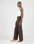 Wide Leg Pocket Pant - Brown