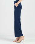 Signature Wide Leg Pocket Pant - Navy