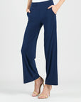 Signature Wide Leg Pocket Pant - Navy