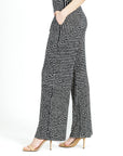 Wide Leg Pocket Pant - Geometric Stripe