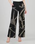 Signature Wide Leg Pocket Pant - Linear Geo