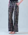 Signature Wide Leg Pocket Pant - Track Stripe