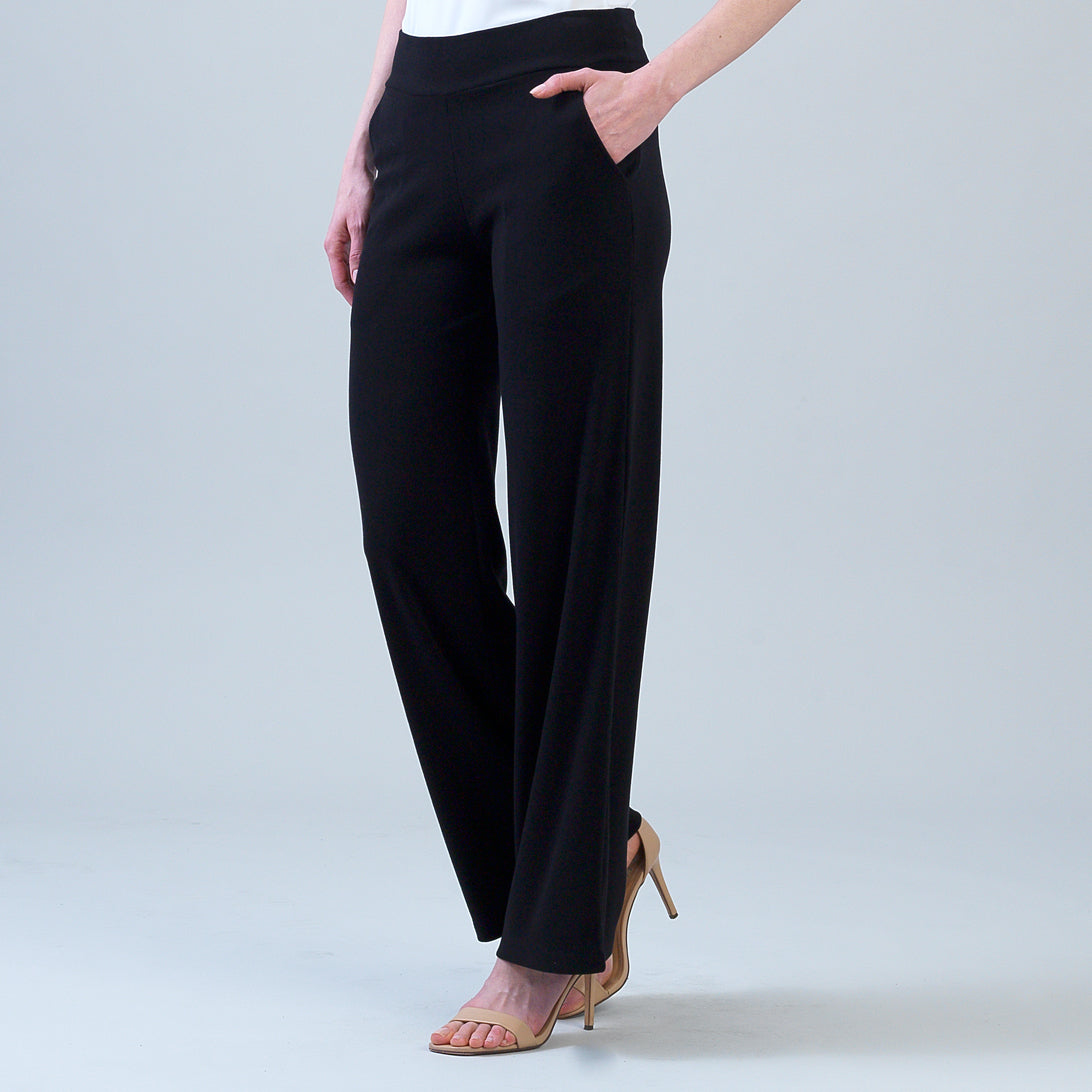 Lounge Knit - Wide Leg Pocket Pant - Black – Clara Sunwoo
