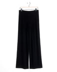 Lounge Knit - Wide Leg Pocket Pant - Black