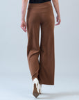 Lounge Knit - Wide Leg Pocket Pant - Camel