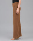 Lounge Knit - Wide Leg Pocket Pant - Camel