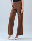 Lounge Knit - Wide Leg Pocket Pant - Camel