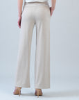 Lounge Knit - Wide Leg Pocket Pant - Natural