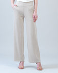 Lounge Knit - Wide Leg Pocket Pant - Natural