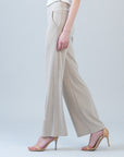 Lounge Knit - Wide Leg Pocket Pant - Natural