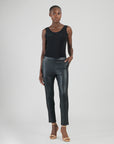 Liquid Leather™ Sheen Skinny Pocket Pant - Black