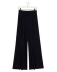 Kick Front High Slit Pant - Black