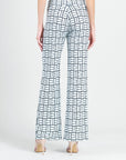 Kick Front High Slit Pant - Geo Rectangle - Final Sale!