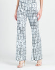 Kick Front High Slit Pant - Geo Rectangle - Final Sale!