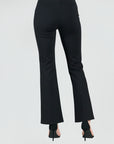 Ponte Knit - Boot Cut Pant - Black