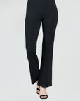 Ponte Knit - Boot Cut Pant - Black