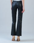 Liquid Leather - Sheen Boot Cut Pant - Black