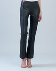 Liquid Leather - Sheen Boot Cut Pant - Black
