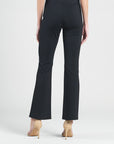 Ponte Knit - Boot Cut Pant - Black