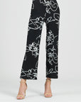 Crepe Knit - Side Slit Ankle Pant - Blossom Sketch - Final Sale