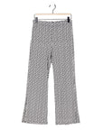 Butter Knit - Side Slit Ankle Pant - Greek Key - Final Sale