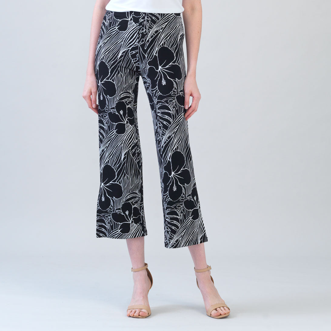 Crepe Knit - Side Slit Ankle Pant - Orchid Sketch - Limited Sizes