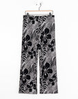 Crepe Knit - Side Slit Ankle Pant - Orchid Sketch