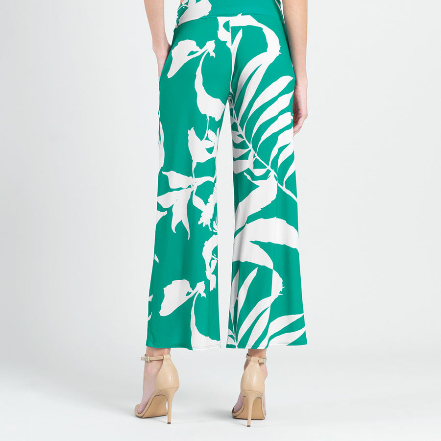 Front Slit Ankle Petal Pant - Floral Branch - Limited Sizes - MED, LRG, XL