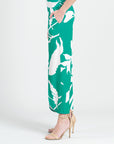 Front Slit Ankle Petal Pant - Floral Branch - Limited Sizes - MED, LRG, XL