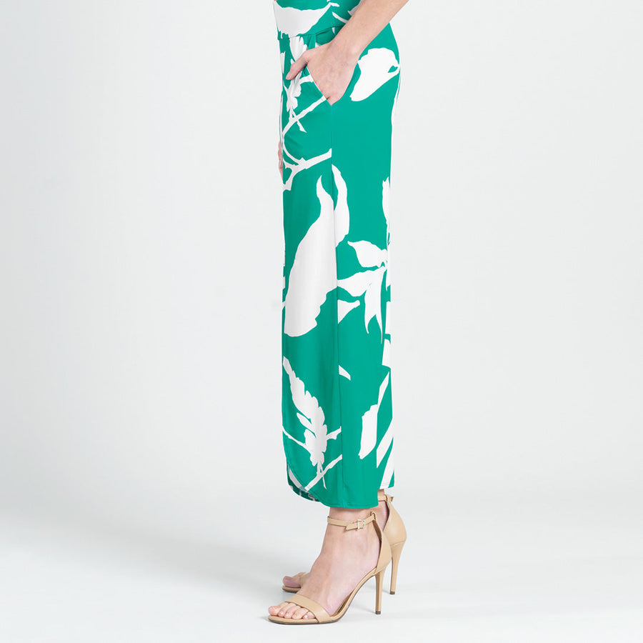 Front Slit Ankle Petal Pant - Floral Branch - Limited Sizes - MED, LRG