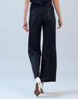 Shimmer Dots - Wide Leg Pant - Black