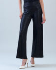 Shimmer Dots - Wide Leg Pant - Black