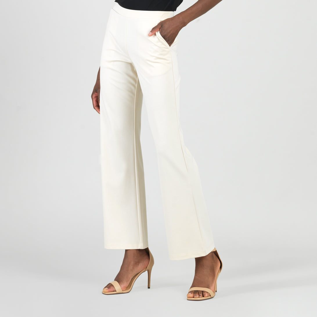 【新品】CARORIE LIGHT PONTE TAPERED PANTS[L] Rayon-Ponte Knit - Loose Leg Pocket Pant - Khaki – Clara Sunwoo