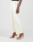 Rayon-Ponte Knit - Loose Leg Pocket Pant - Khaki
