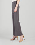 Rayon-Ponte Knit - Loose Leg Pocket Pant - Mocha