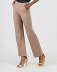 Rayon-Ponte Knit - Loose Leg Pocket Pant - Taupe