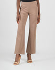 Rayon-Ponte Knit - Loose Leg Pocket Pant - Taupe