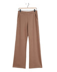 Rayon-Ponte Knit - Loose Leg Pocket Pant - Taupe