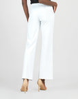 Rayon-Ponte Knit - Loose Leg Pocket Pant - White