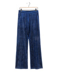 Velvet Shimmer - Loose Leg Pocket Pant - Navy