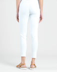 Techno Knit - Skinny Ankle Pocket Pant - White - Final Sale!