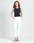 Techno Knit - Skinny Ankle Pocket Pant - White - Final Sale!