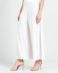 Soft Pleat Knit - Tiered Skirt-Pant - Ivory - Limited Sizes!