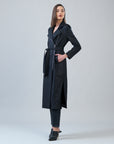 Liquid Leather™ Zip Front Trench Coat - Black