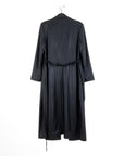 Liquid Leather™ Zip Front Trench Coat - Black