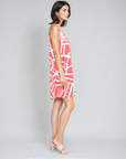 Jewel Neck Swing Dress - Stripes+Dots - Final Sale!
