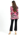 Butter Knit - Parachute Hem Tunic - Abstract Python